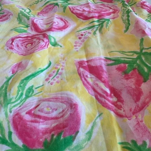 Haley and the Hound Floral Scalloped Ruffle Cap Sleeveless Dress / small - Picture 14 of 15